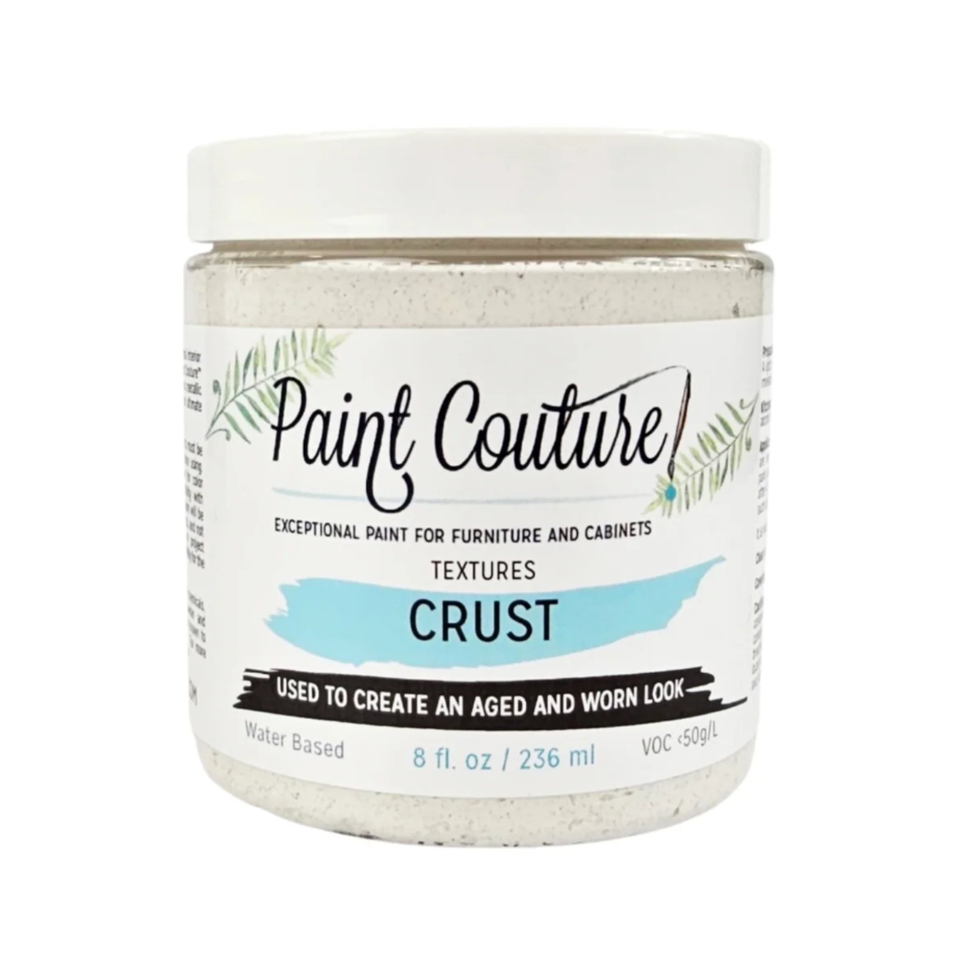 Jar of Paint Couture Crust paint on a white background