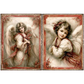 Twin Angels In Red