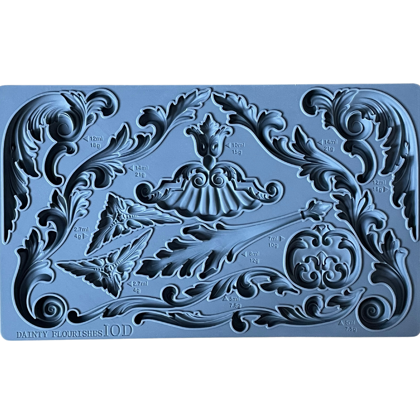 "Dainty Flourishes" IOD silicone mould by Iron Orchid Designs available at Milton's Daughter.