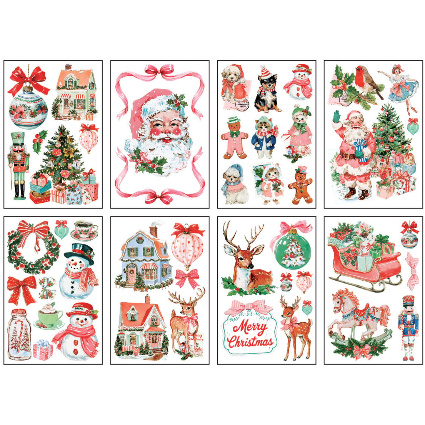 IOD Mini Transfer Darling Holiday. 8 page combo.