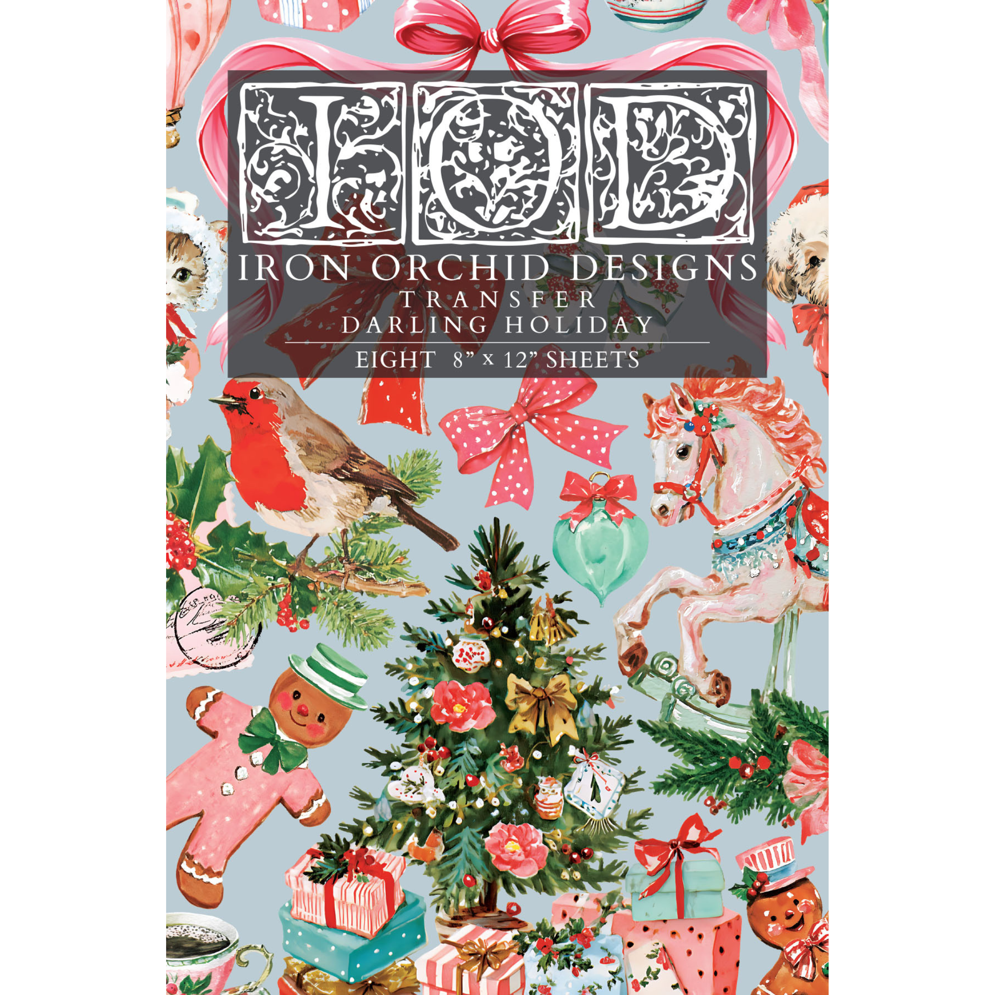 IOD Mini Transfer Darling Holiday. Front cover.