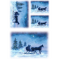 "Dashing Through the Snow" decoupage rice paper by Paper Designs. Available at Milton's Daughter.