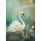 "Dreamscape Swan Right Facing" decoupage rice paper by Calambour. Available at Milton's Daughter.