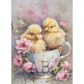 "Easter Baby Chicks In A Teacup" decoupage rice paper by AB Studio. Available at Milton's Daughter.