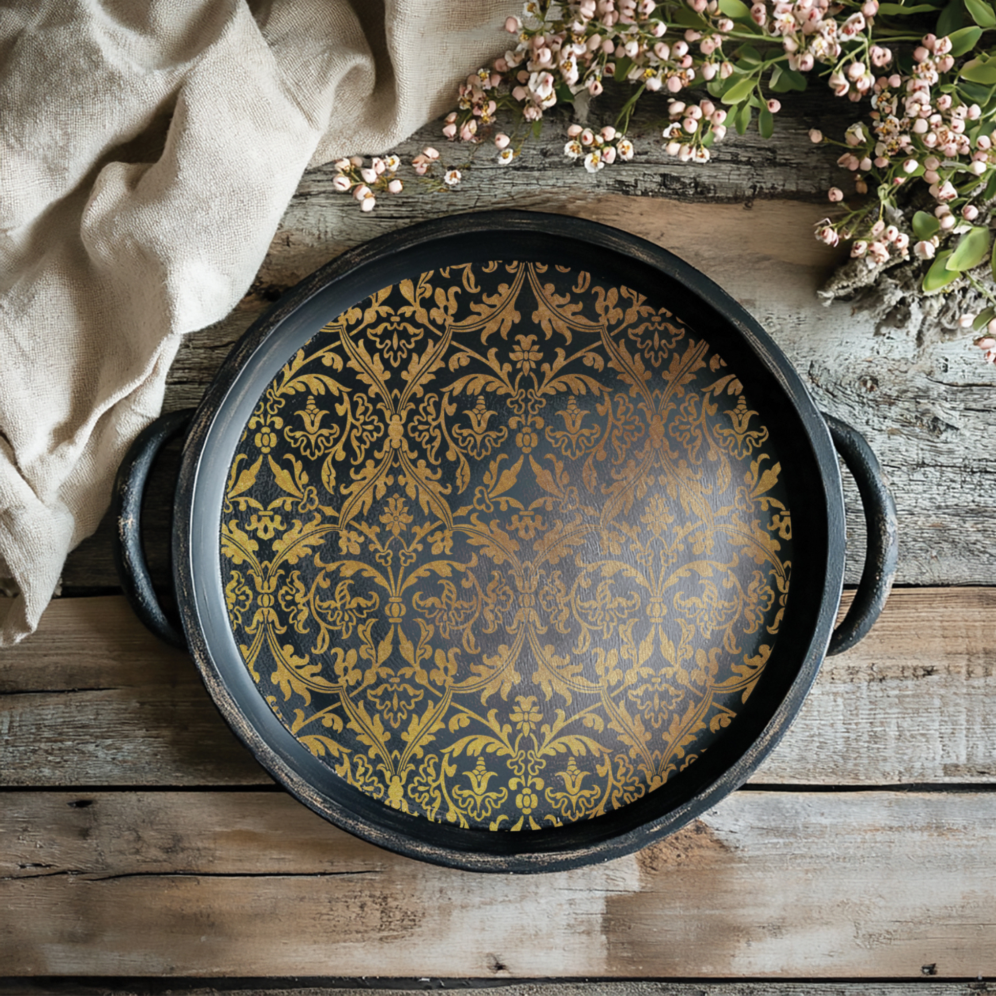 "Emporium" IOD Gilded Foil Transfer by Iron Orchid Designs. Eight 12" x 16"  pages. Pic 2.