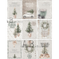 "Farmhouse Christmas 9 Pack" decoupage rice paper by AB Studio. Available at Milton's Daughter.