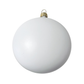 White Christmas ball ornament on a white background