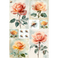 Peach Roses & Bees