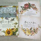Flowers by the Poets IOD Transfer book alongside completed project.