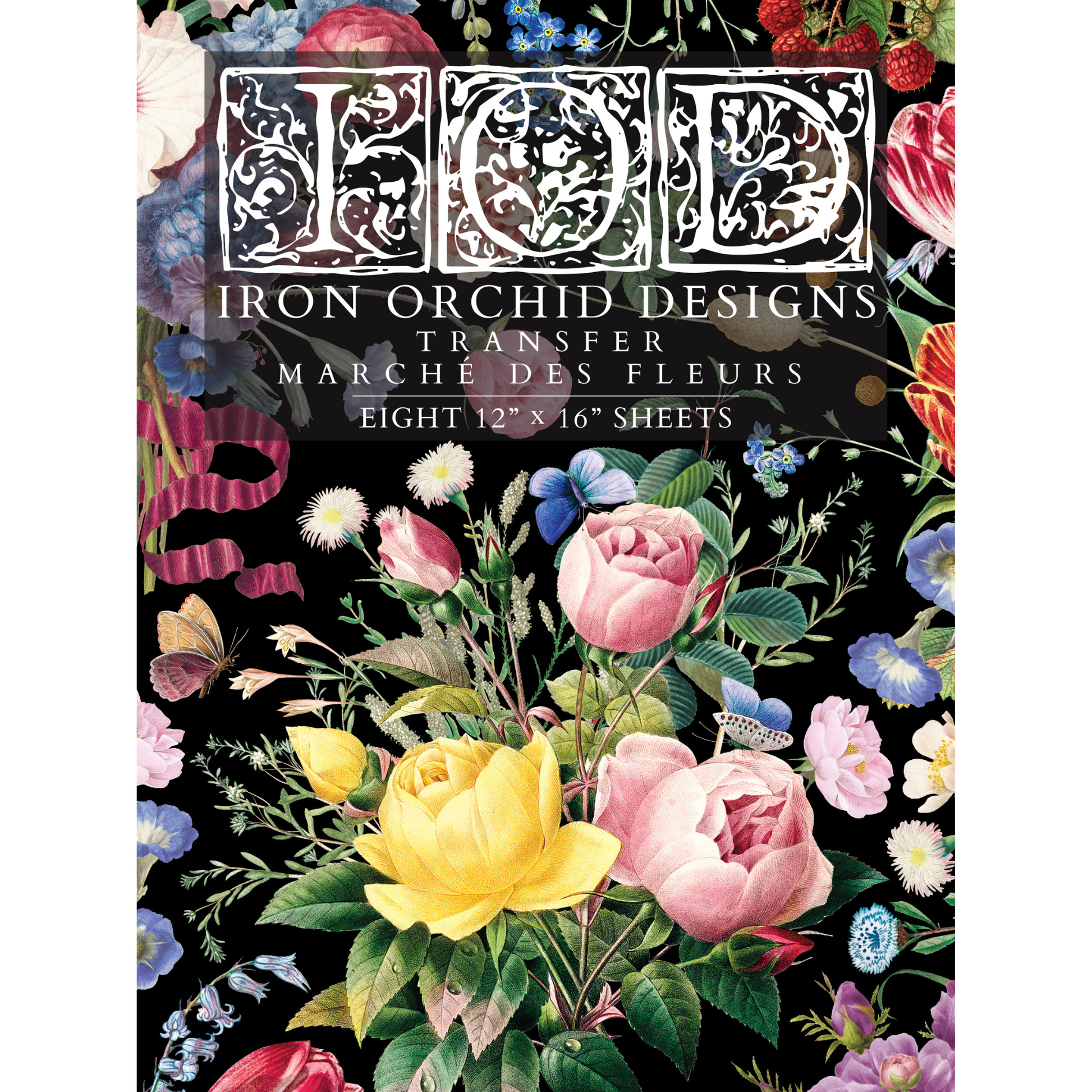 Marché Des Fleurs IOD Transfer by Iron Orchid Designs. Front cover.