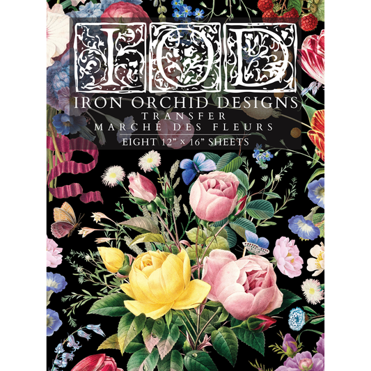 Marché Des Fleurs IOD Transfer by Iron Orchid Designs. Front cover.