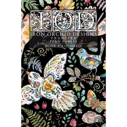 Fern Fables IOD Transfer by Iron Orchid Designs. Front Cover.
