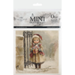 Packaging of a mini rice paper set with a winter scene illustration of a child on a white background.