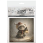 Image of front cover packaging with image of a mouse wearing a santa hat holding a lantern on a snowy background.
