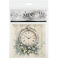 Packaging of a mini rice paper set with a vintage clock design on a white background.
