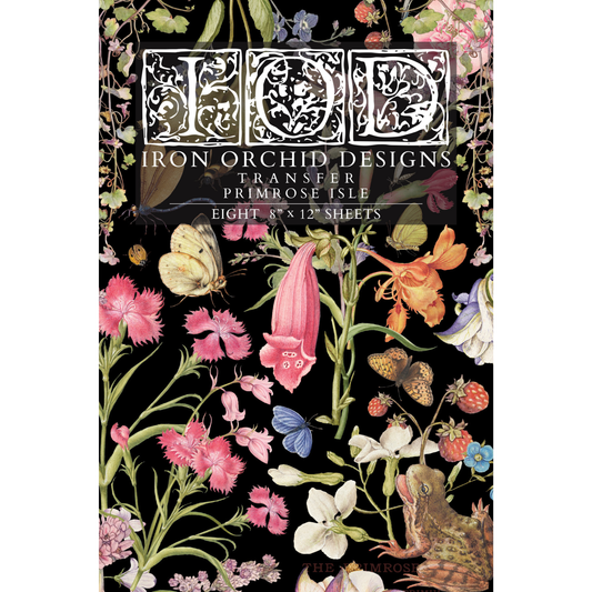 Primrose Isle IOD Transfer by Iron Orchid Designs. Front cover.