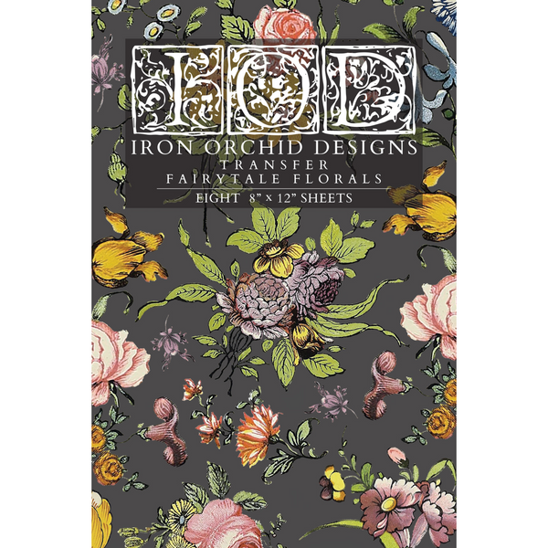 Fairytale Florals-IOD Rub-On Transfer by Iron Orchid Designs