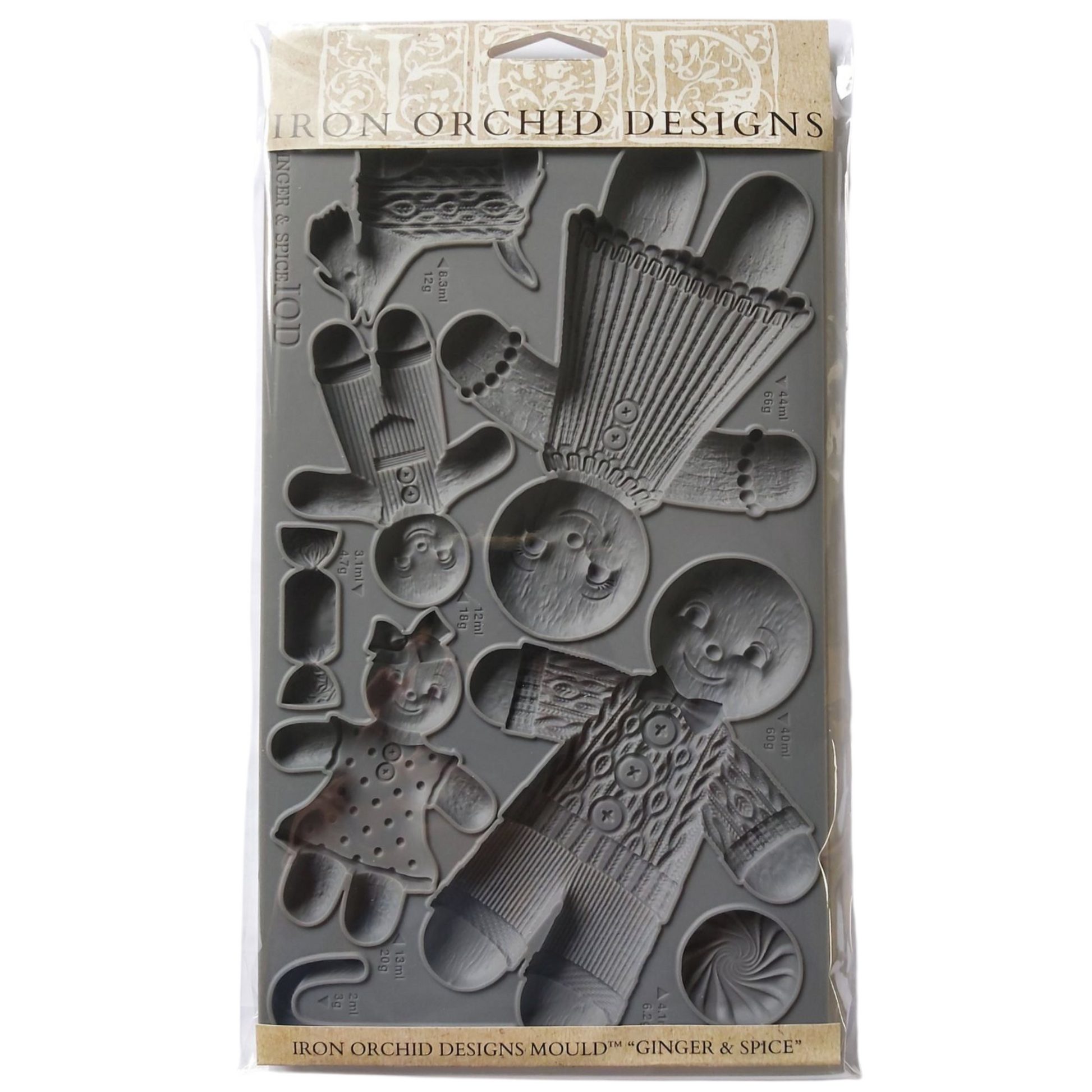"Ginger & Spice" IOD Mould by Iron Orchid Designs. Front cover. Available at Milton's Daughter.