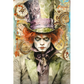 "Green Mad Hatter" decoupage rice paper by Paper Designs. Available at Milton's Daughter.