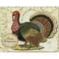 "Happy Thanksgiving Green Wallpaper Turkey" decoupage paper by Monahan Papers. Size 11" x 17" available at Milton's Daughter.