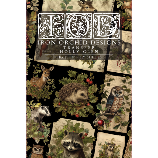 "Holly Glen" IOD transfer by Iron Orchid Designs. Front Cover. Available at Milton's Daughter.