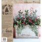 "Holly & Pine IOD Stamp by Iron Orchid Designs. Single sheet stamp. Back cover. Available at Milton's Daughter. Collection  of holly, pine, and other winter elements.