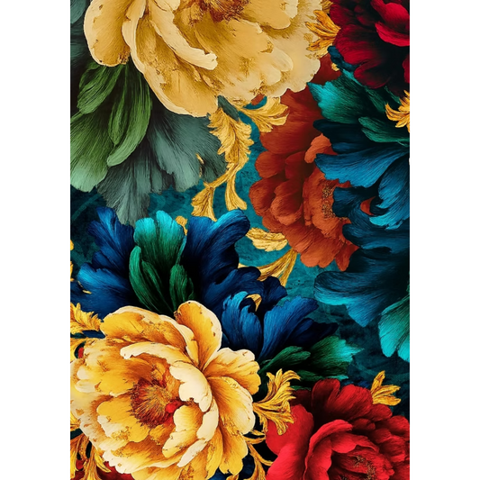 "Kaleidoscope" decoupage paper set from Made by Marley. Page 1 of 3 sheet set. Available at Milton's Daughter.