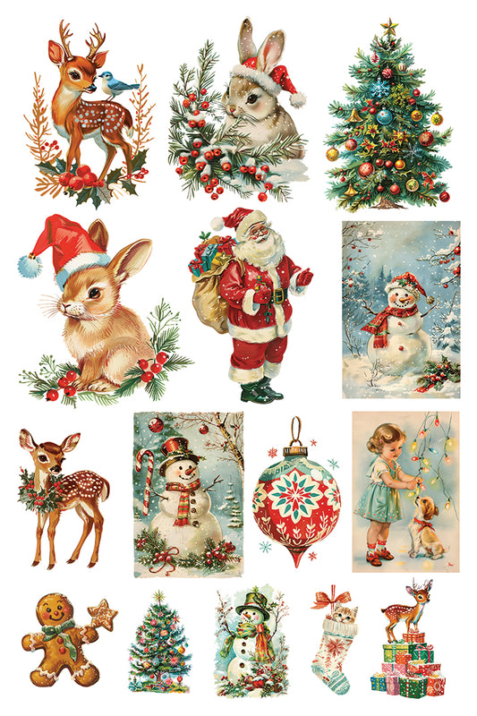 "Kitschy Christmas" IOD transfer by Iron Orchid Designs.Pg 1. Available at Milton's Daughter.