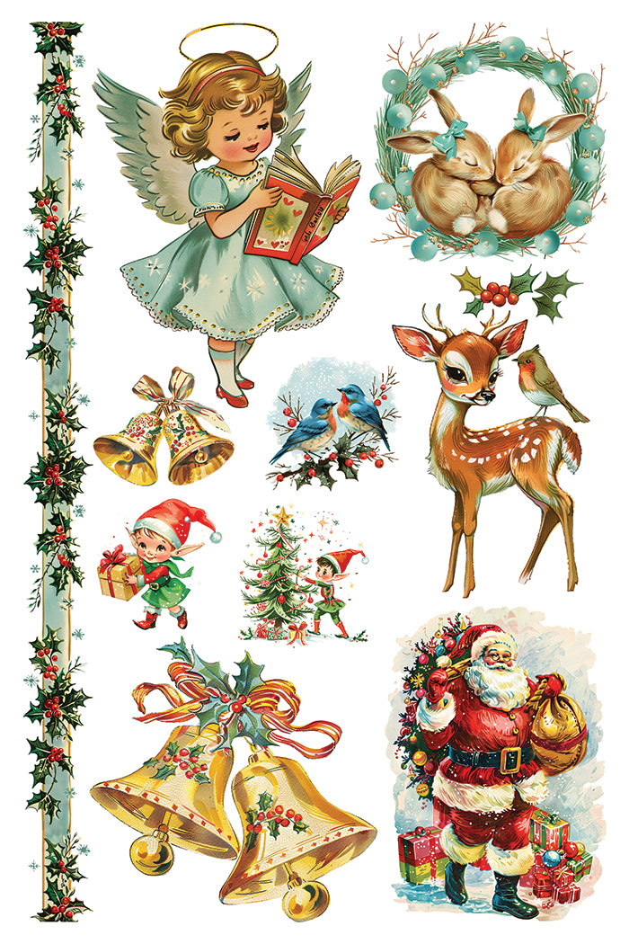 "Kitschy Christmas" IOD transfer by Iron Orchid Designs.Pg 3. Available at Milton's Daughter.