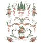"La Folie" IOD Paint Inlay by Iron Orchid Designs. Pg 3 of 8. Decorative floral design with text 'Chateau La Folie 1789.'  Transfer available at Milton's Daughter.