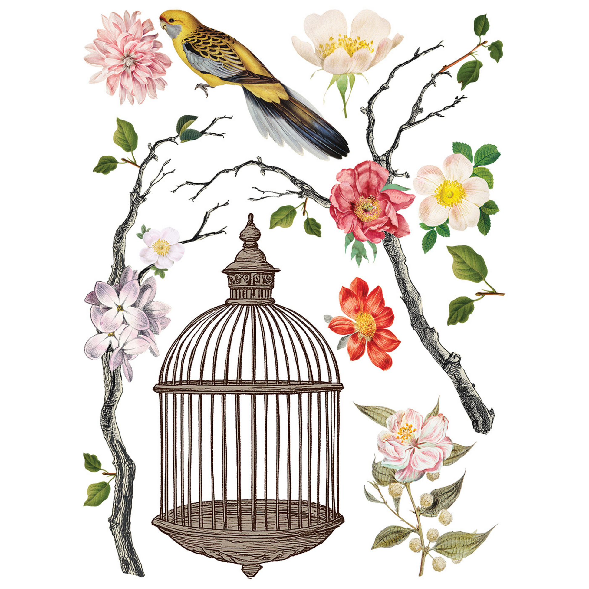 "Menagerie" IOD Transfer by Iron Orchid Designs. Eight 12" x 16" sheets. Available at Milton's Daughter. Page 2.
