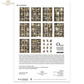 Mouse World Home Sweet Home Decoupage Rice Paper Set by ITD Collection. Back cover. Includes eleven size A4 sheets.