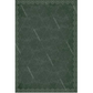 Green damask patterned background paper with lace border.