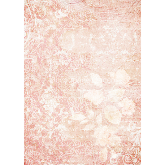 "Pink Textures" decoupage rice paper by Decoupage Queen. Available at Milton's Daughter.