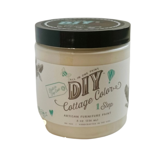 Cottage Color One Step Furniture Paint. All-in-one paint curated by Jami Ray Vintage for DIY Paint in color "Plaster." Available at Milton's Daughter.