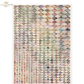Multicolored diamond pattern paper.