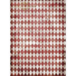 Harlequin patterned paper with red and white diamonds on a white background.