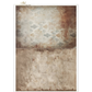 Two textured paper sheets with a damask and distressed design.
