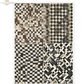 Collection of patterned tiles with geometric designs on a white background.