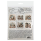 Confectionary Christmas Mini Rice Paper Set by ITD Collection. Back Cover.