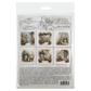 Christmas Garden Blooms Mini Rice Paper Set from ITD Collection; back cover.