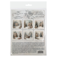 Victorian Snow Village Mini Rice Paper Set from ITD Collection. Back cover.