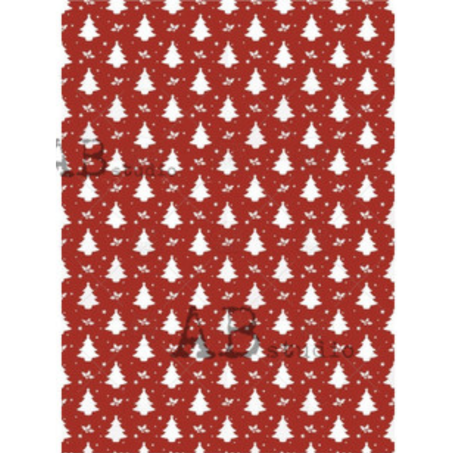 Red Christmas Tree Pattern