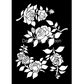 "Rose Garden" mylar stencil by Decoupge Queen. Available at Milton's Daughter.