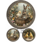 "Round Easter Window Scenes" decoupage rice paper by AB Studio. Available at Milton's Daughter.