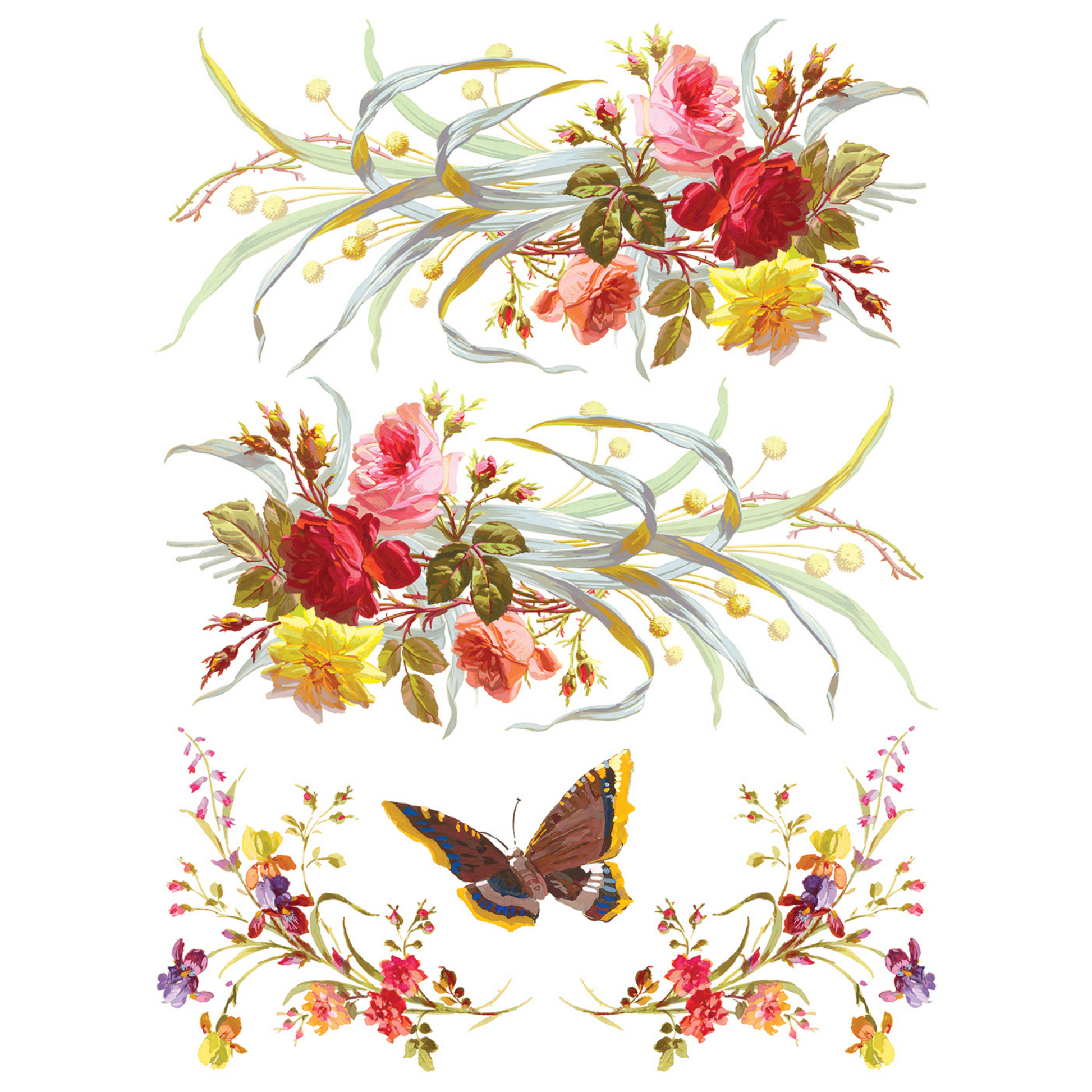 "Saint Germain" IOD Transfer by Iron Orchid Designs. Eight 12" x 16" sheets. Available at Milton's Daughter. Page 5.