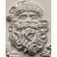 "Saint Nick" IOD Mould by Iron Orchid Designs. Available at Milton's Daughter. 5" x 7" deep mould. Silicone mold shaped like a Santa Claus face. Casting example.