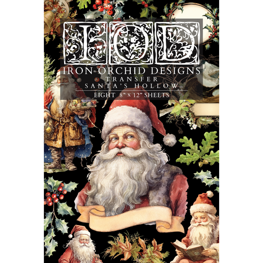"Santa's Hollow" IOD Transfer by Iron Orchid Designs. Front Cover.  Available at Milton's Daughter.