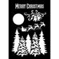 Santa's Sleigh Stencil
