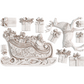 "Santa's Sleigh" IOD mould by Iron Orchid Designs. Castings photo. Available at Milton's Daughter.